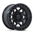 KMC Wheels TORX - MATTE BLACK W/ GLOSS BLACK LIP