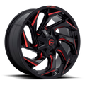 Fuel Off-Road REACTION - GLOSS BLACK MILLED W/ RED TINT