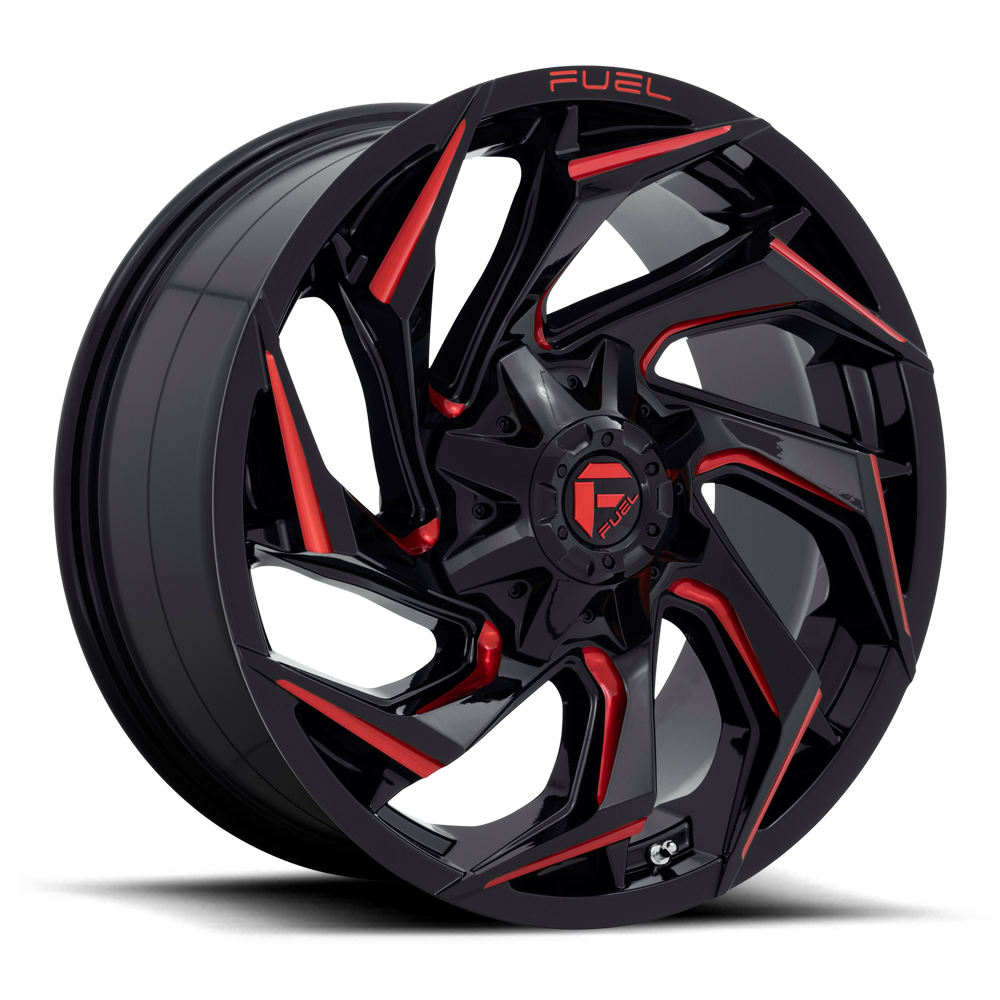 Fuel Off-Road REACTION - GLOSS BLACK MILLED W/ RED TINT