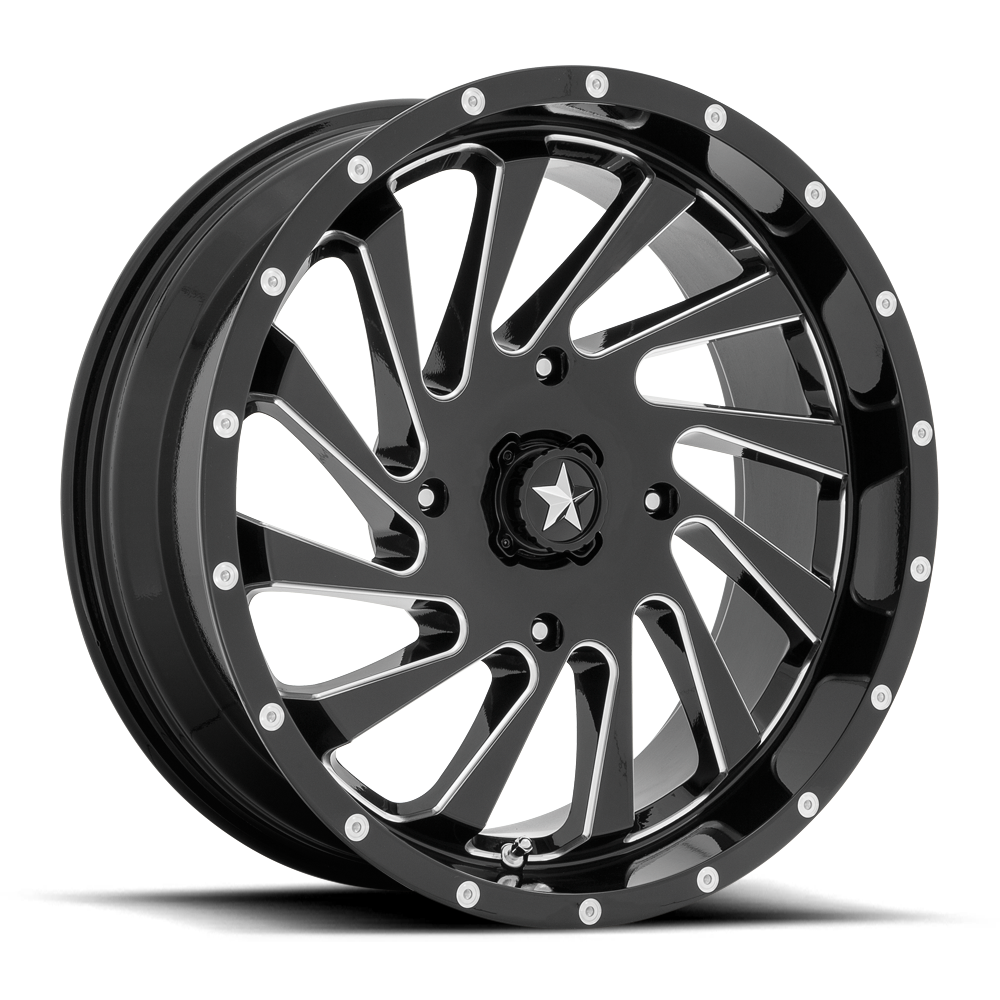 MSA Offroad Wheels BLADE UTV - GLOSS BLACK MILLED