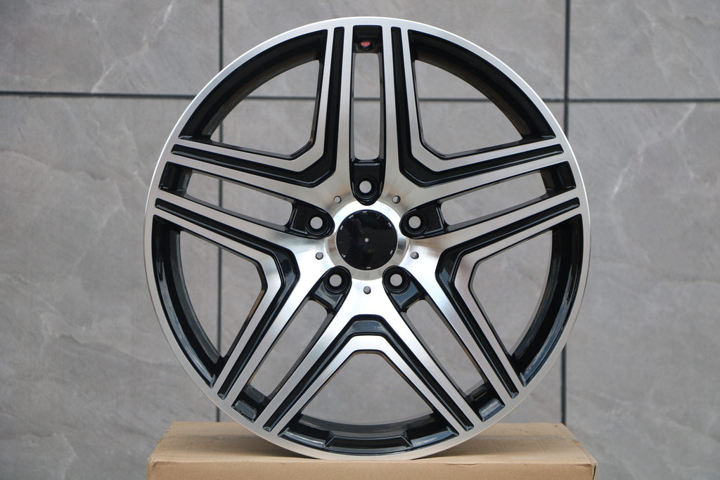 22" WHEELS FITS MERCEDES BENZ GL350 GL450 GL500 GL550 GLE350 GLE400 GLE43 GLE450 GLE53 GLE63 GLS450 GLS550 GLS63 ML350 ML500 ML550 (SET OF 4)