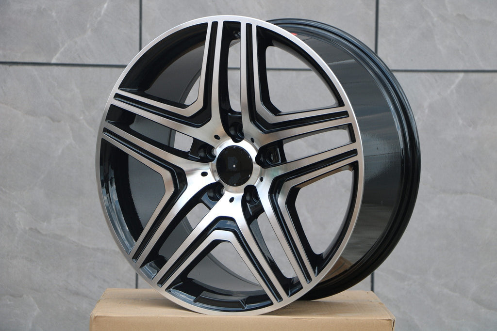 22" WHEELS FITS MERCEDES BENZ GL350 GL450 GL500 GL550 GLE350 GLE400 GLE43 GLE450 GLE53 GLE63 GLS450 GLS550 GLS63 ML350 ML500 ML550 (SET OF 4)