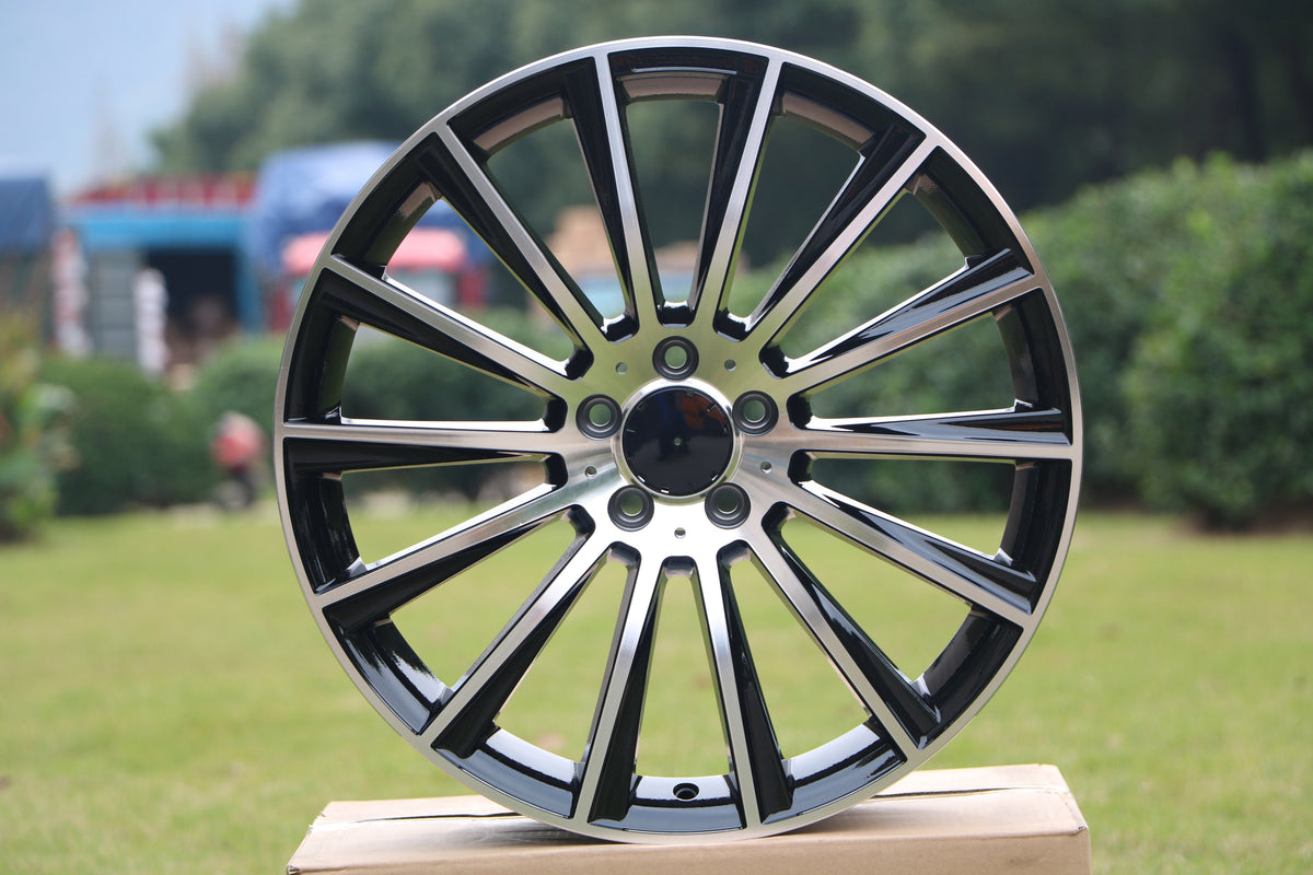 19" MULTISPOKE STYLE WHEELS FITS MERCEDES BENZ C180 C250 C300 C350 C400 CLA250 E300 E320 E350 E550 S350 S400 S450 S500 S550 S600 S63 (SET OF 4)