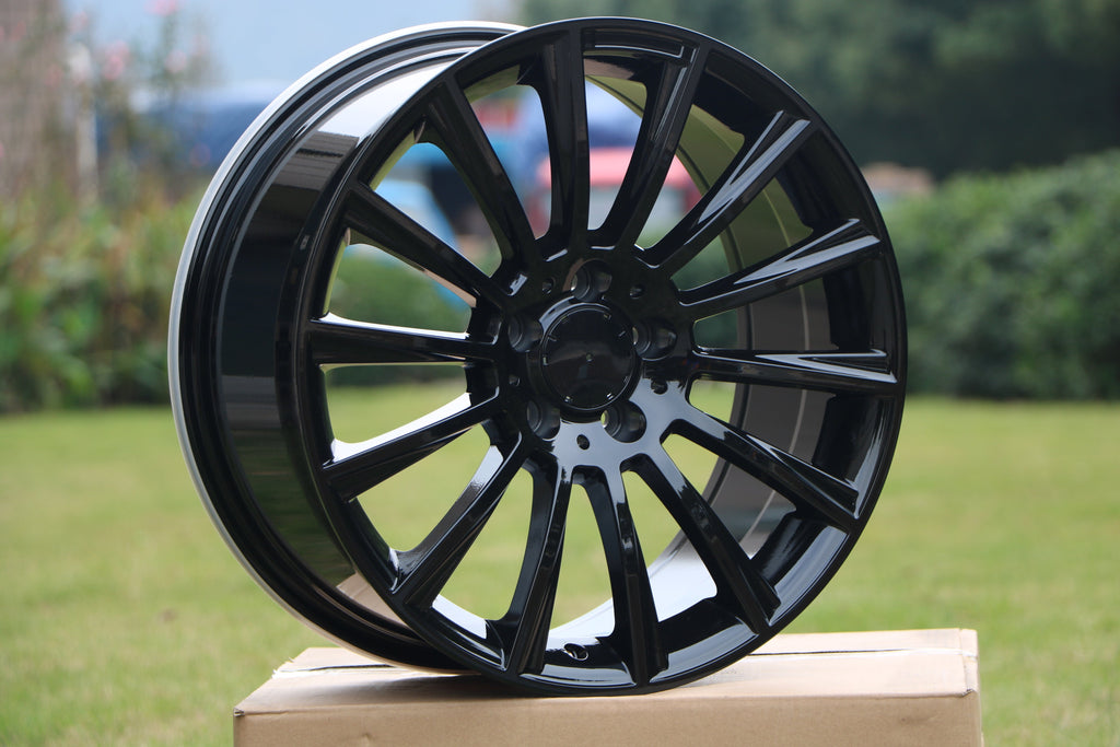 17" MULTISPOKE STYLE WHEELS FITS MERCEDES BENZ C230 C250 C280 C300 C350 CLA250 E300 E320 E350 E450 E500 E550 GLA250 W204 W205 (SET OF 4)