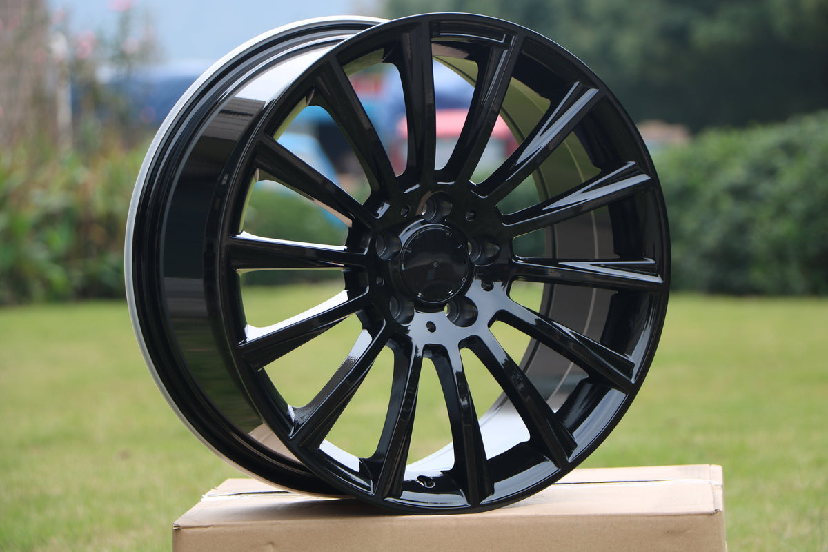 17" MULTISPOKE STYLE WHEELS FITS MERCEDES BENZ C230 C250 C280 C300 C350 CLA250 E300 E320 E350 E450 E500 E550 GLA250 W204 W205 (SET OF 4)