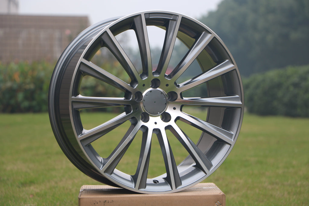 17" MULTISPOKE STYLE WHEELS FITS MERCEDES BENZ C230 C250 C280 C300 C350 CLA250 E300 E320 E350 E450 E500 E550 GLA250 W204 W205 (SET OF 4)