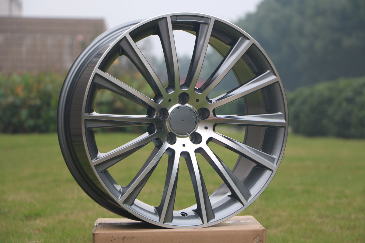 17" MULTISPOKE STYLE WHEELS FITS MERCEDES BENZ C230 C250 C280 C300 C350 CLA250 E300 E320 E350 E450 E500 E550 GLA250 W204 W205 (SET OF 4)