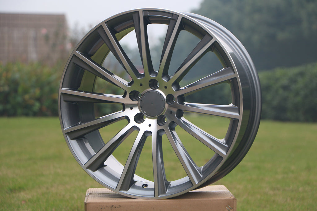 19" MULTISPOKE STYLE WHEELS FITS MERCEDES BENZ C180 C250 C300 C350 C400 CLA250 E300 E320 E350 E550 S350 S400 S450 S500 S550 S600 S63 (SET OF 4)