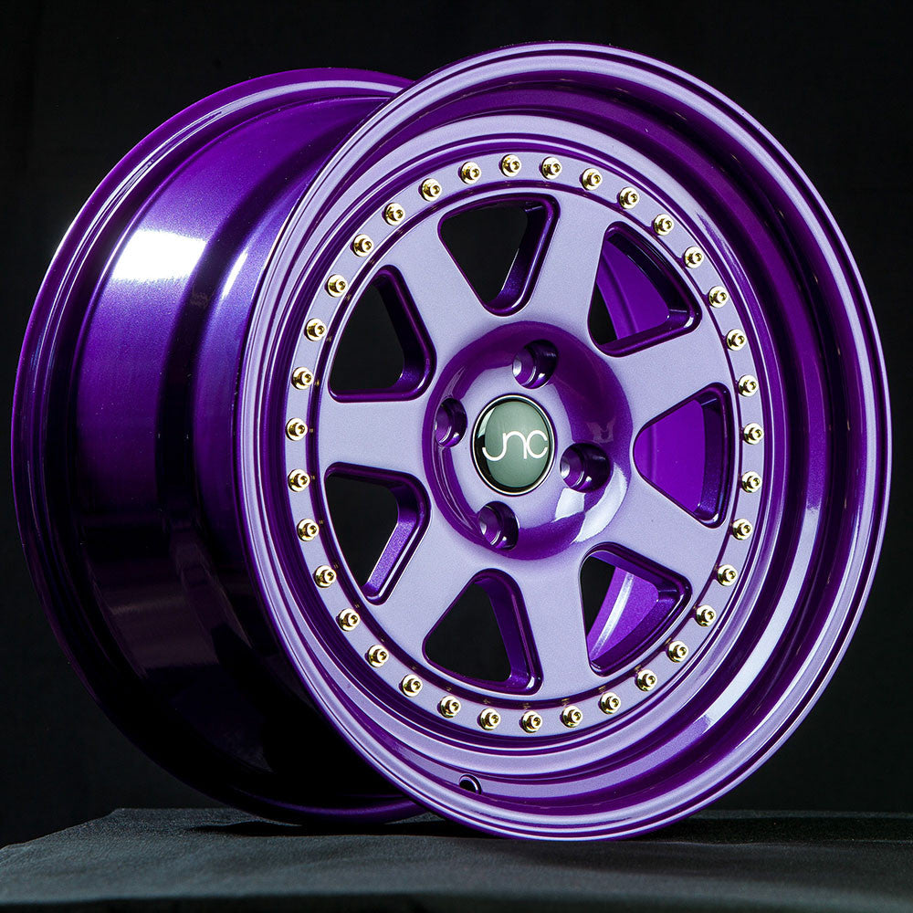 JNC048 Candy Purple w/ Gold Rivets wheel