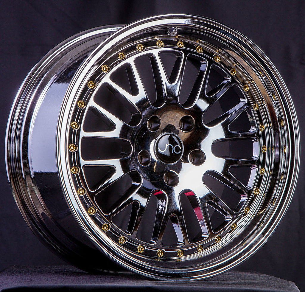 JNC001 Platinum Gold Rivets wheel