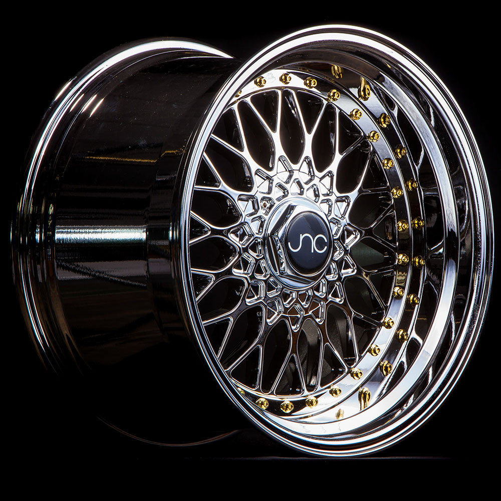 JNC004 Platinum Gold Rivets wheel