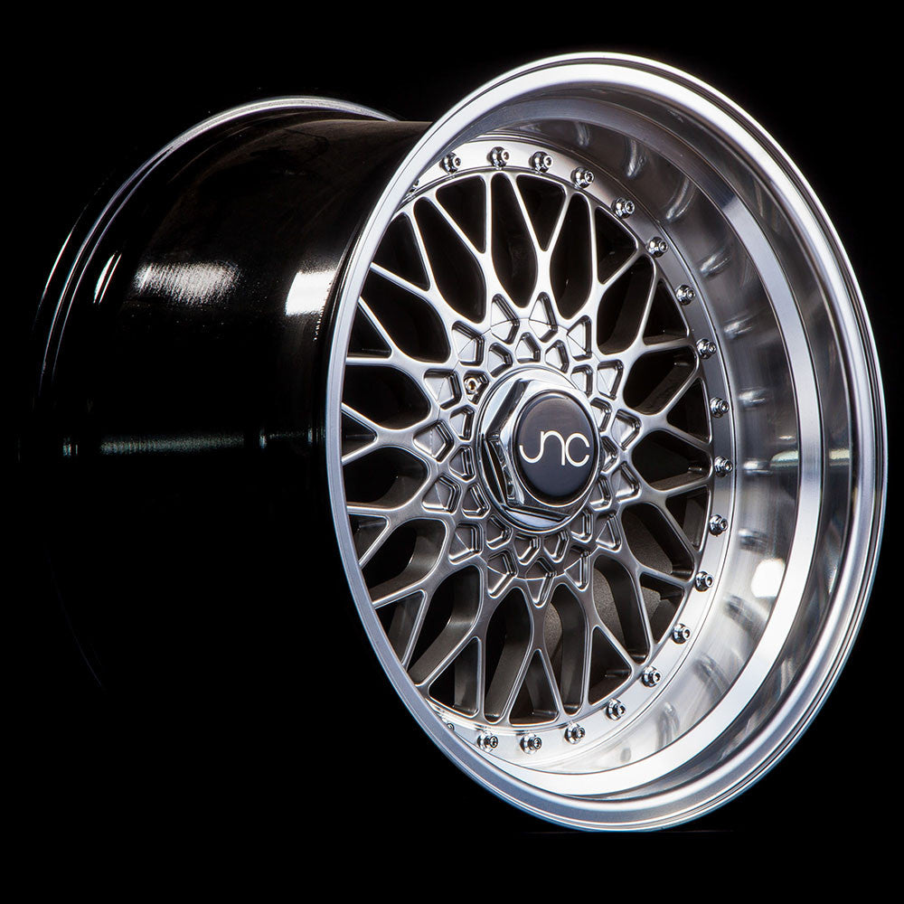 JNC004 Hyper Black Machined Lip wheel