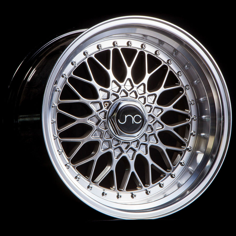 JNC004 Hyper Black Machined Lip wheel