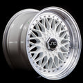 JNC004 White Machined Lip wheel