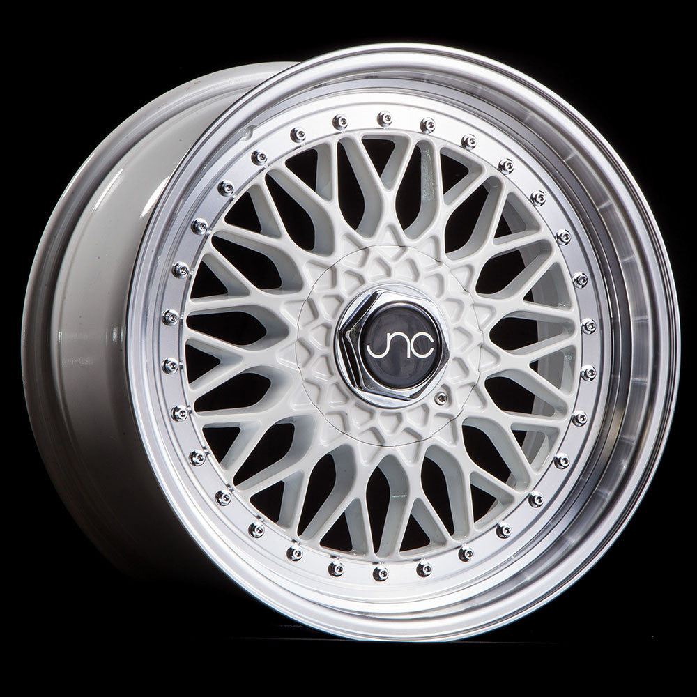JNC004 White Machined Lip wheel