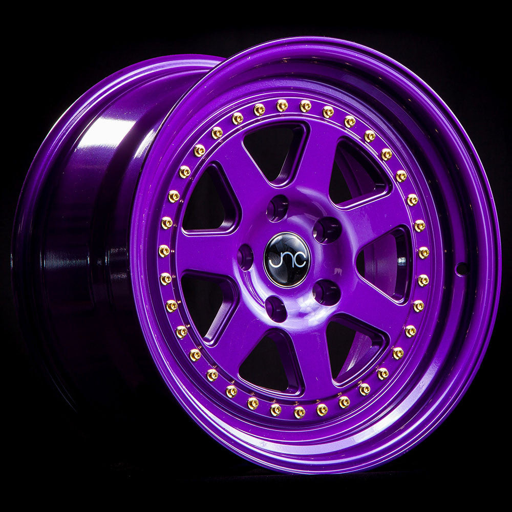 JNC048 Candy Purple w/ Gold Rivets wheel