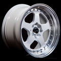 JNC010 White Machined Lip wheel