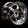 JNC010 Platinum Gold Rivets wheel
