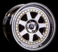 JNC048 Platinum w/ Gold Rivets wheel
