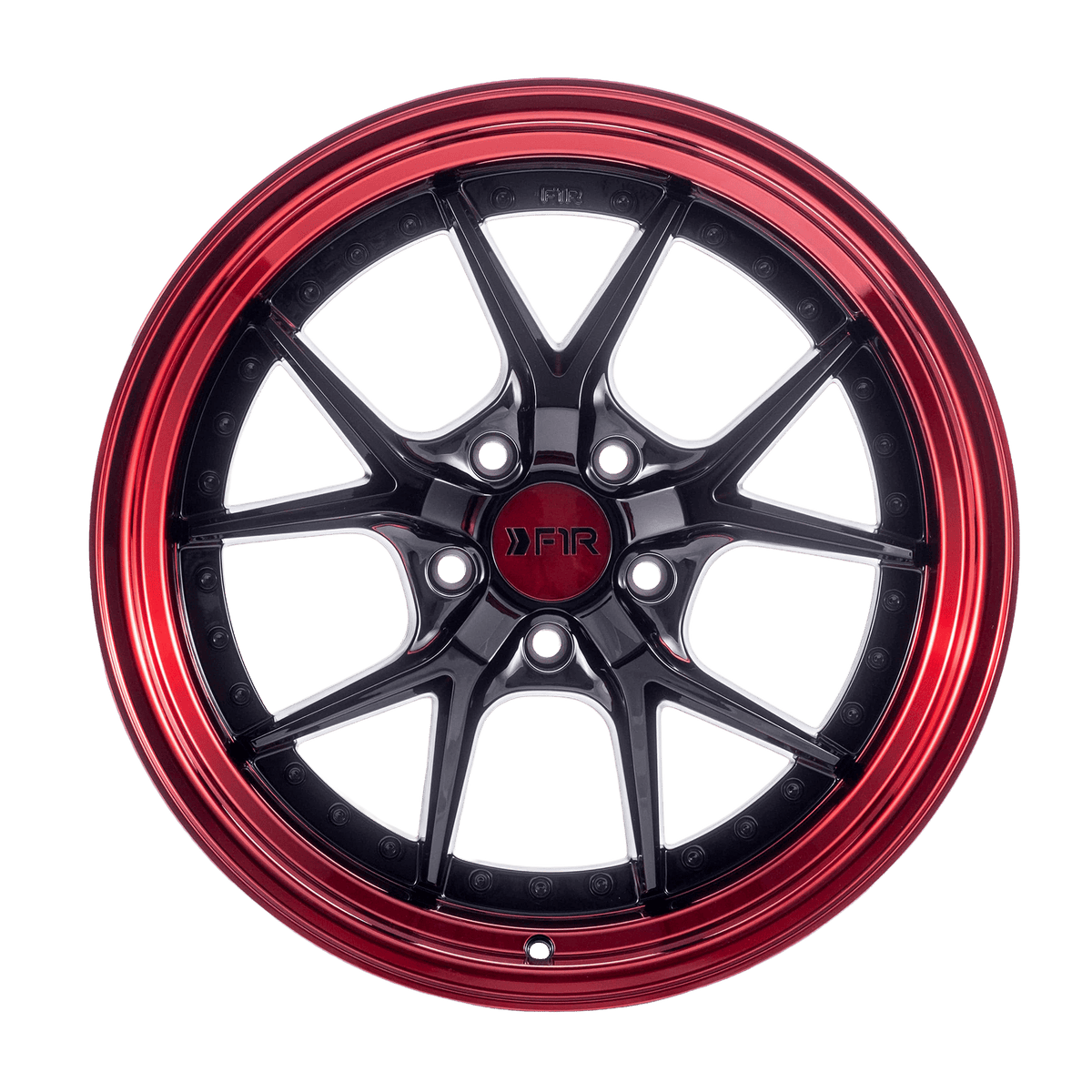 F1R F105 GLOSS BLACK / RED LIP