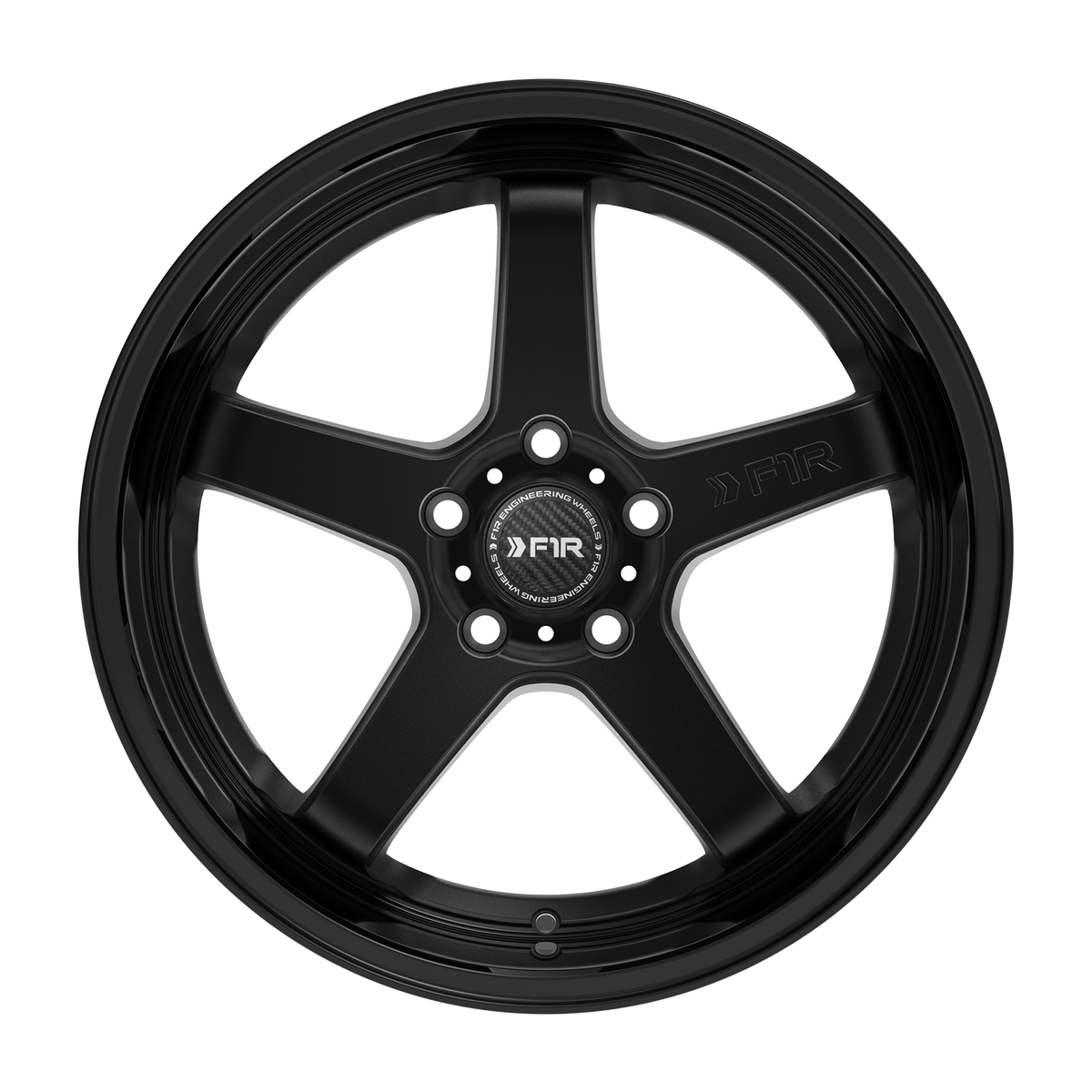 F1R FC5 MATTE BLACK/GLOSS BLACK LIP