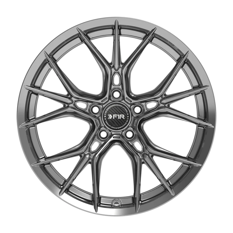 FS1 Hyper Black automotive wheel front angle