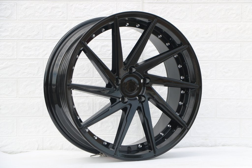 19" RIVETED SWIRL STYLE WHEELS (SET OF 4)