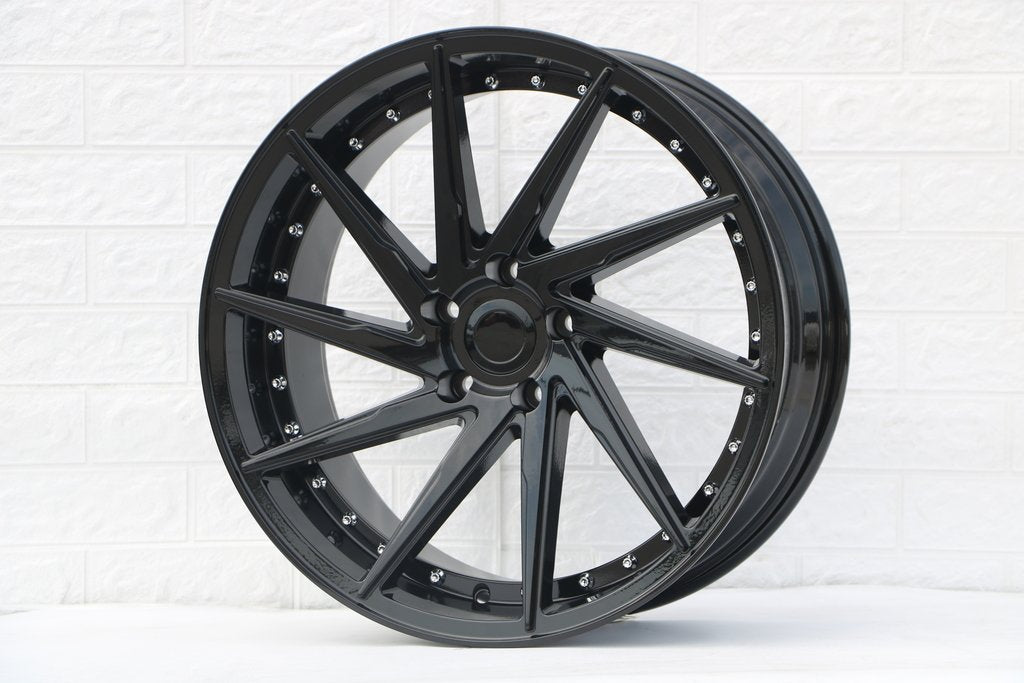 19" RIVETED SWIRL STYLE WHEELS (SET OF 4)