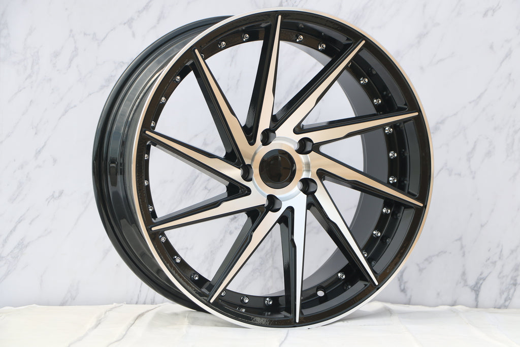 17" RIVETED SWIRL STYLE WHEELS (SET OF 4)
