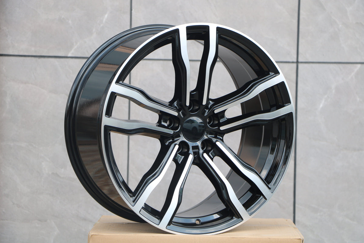 20" W735 STAGGERED WHEELS FITS BMW 5X120 X SERIES X5 X6 (SET OF 4)