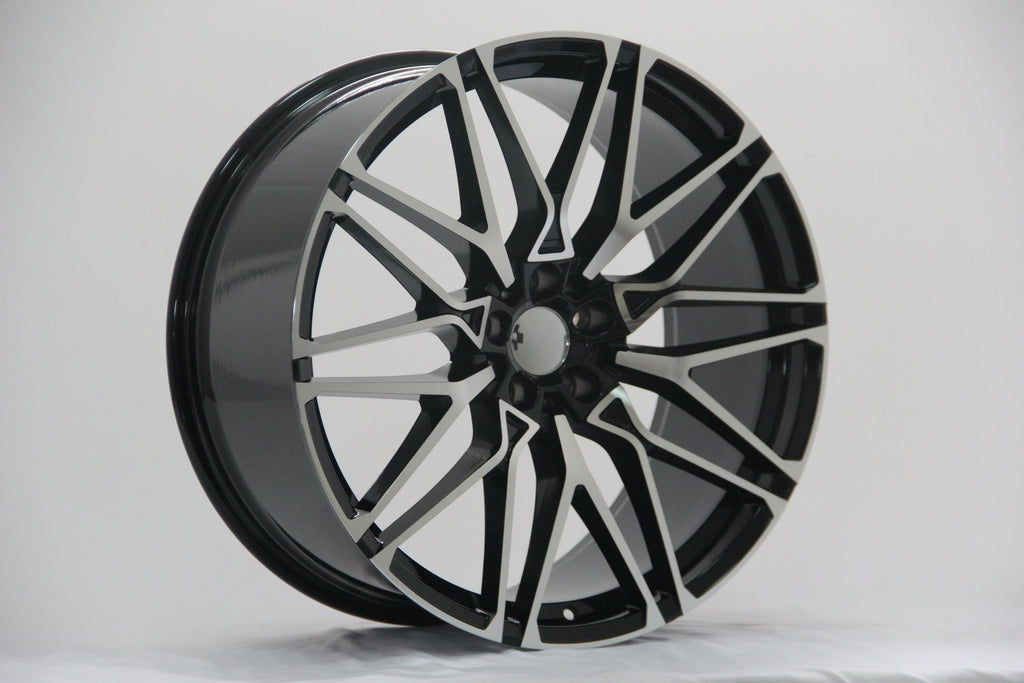 22" W741 STAGGERED WHEELS FITS BMW 5X120 X SERIES X5 X6 (SET OF 4)