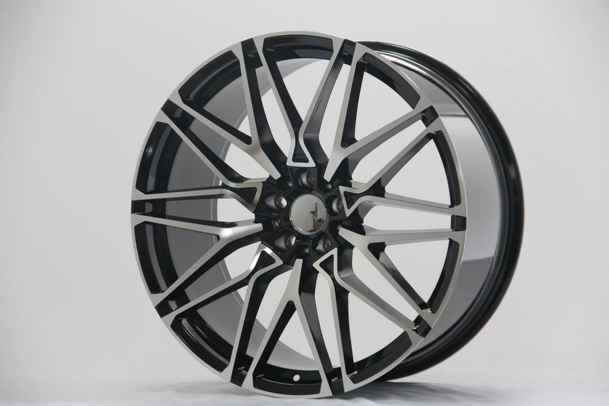 22" W741 STAGGERED WHEELS FITS BMW 5X112 X SERIES X5 X6 (SET OF 4)