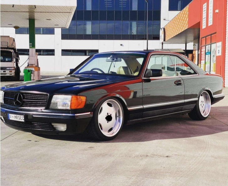 18" MONOBLOCK STYLE WHEELS FITS MERCEDES BENZ C300 C350 E320 E350 R107 R129 S210 W124 W126 W129 W140 W170 W201 W208 W211 (SET OF 4)