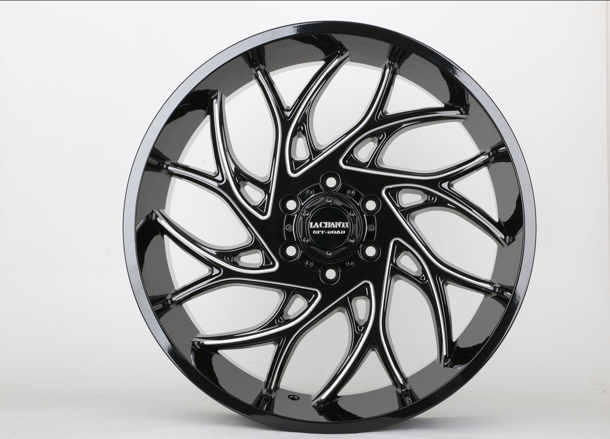 22" IPW 922 MILLED TRUCK WHEELS FITS GMC SIERRA 1500 YUKON XL CANYON NISSAN TITAN ARMADA (SET OF 4)