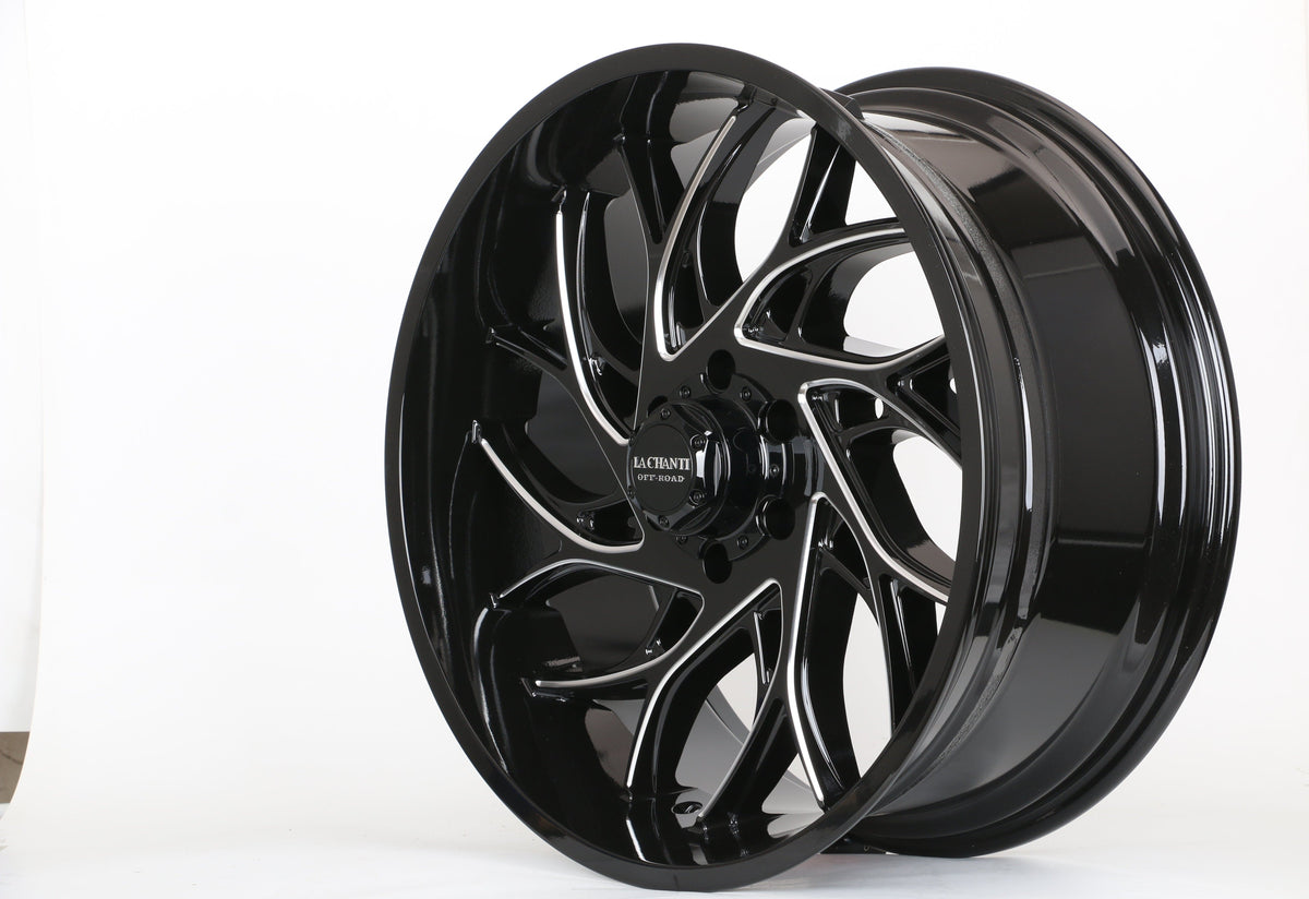 22" IPW 922 MILLED TRUCK WHEELS FITS GMC SIERRA 1500 YUKON XL CANYON NISSAN TITAN ARMADA (SET OF 4)