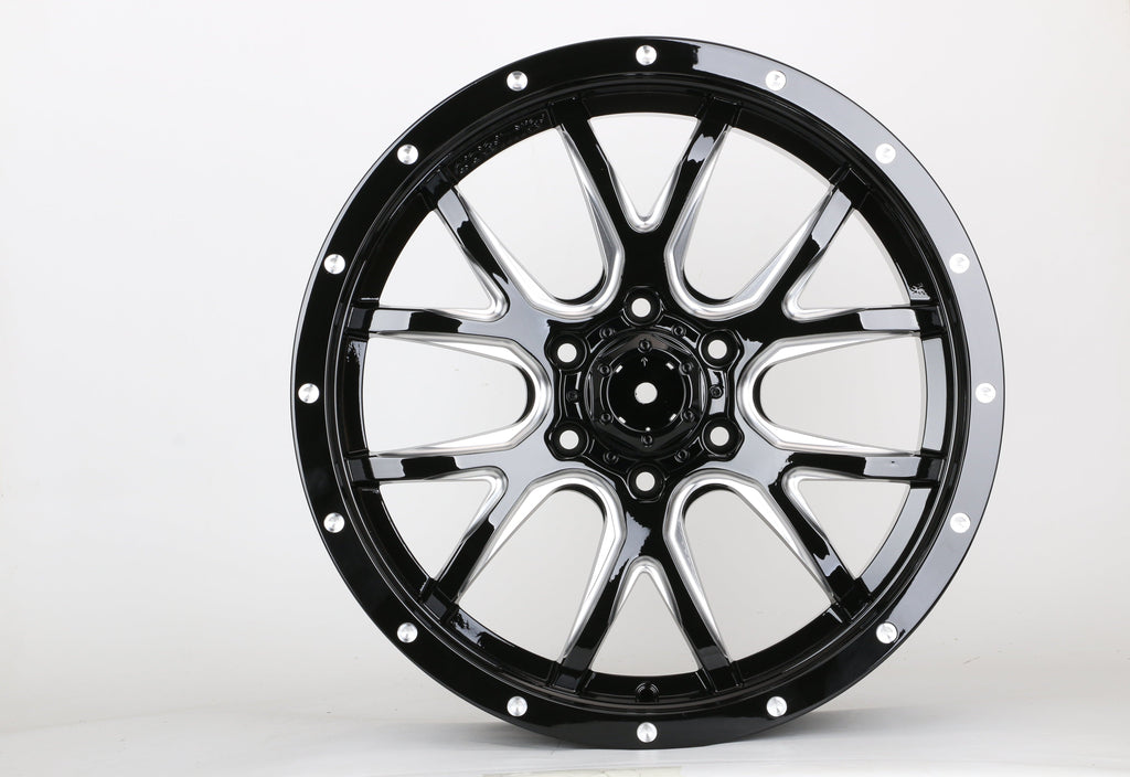 20" IPW 926 MILLED TRUCK WHEELS FITS GMC SIERRA 1500 YUKON XL CANYON NISSAN TITAN ARMADA (SET OF 4)