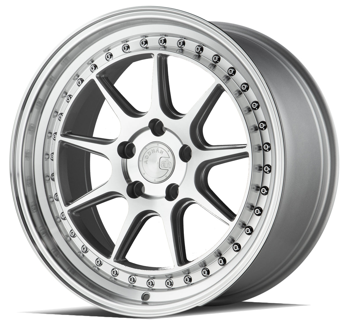 Aodhan DS-X Silver w/Machined Face wheel