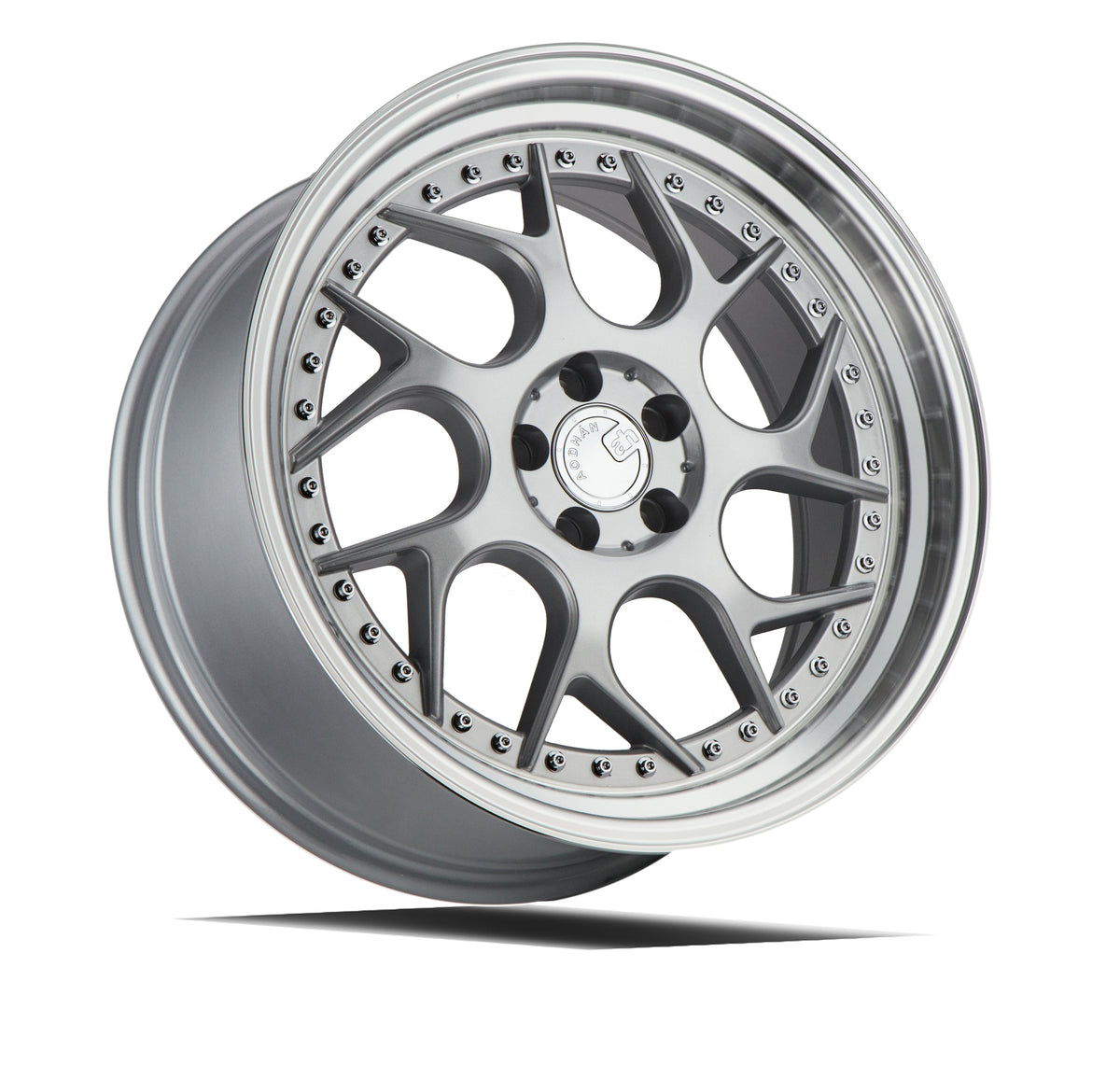 Aodhan DS01 Silver w/Machined Lip wheel