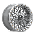 MSA Offroad Wheels BOLO UTV BEADLOCK - GLOSS SILVER W/ MACHINED FACE
