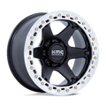 KMC Wheels VI BEADLOCK - SATIN BLACK W/ MACHINED RING