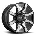 Moto Metal MO804 SPIDER - GLOSS BLACK MACHINED