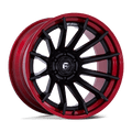 Fuel Off-Road BURN - MATTE BLACK W/ CANDY RED LIP