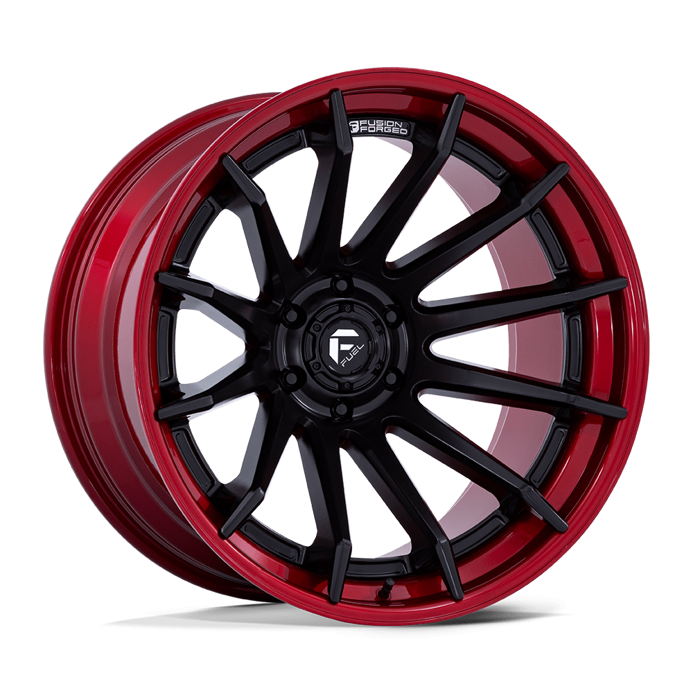 Fuel Off-Road BURN - MATTE BLACK W/ CANDY RED LIP