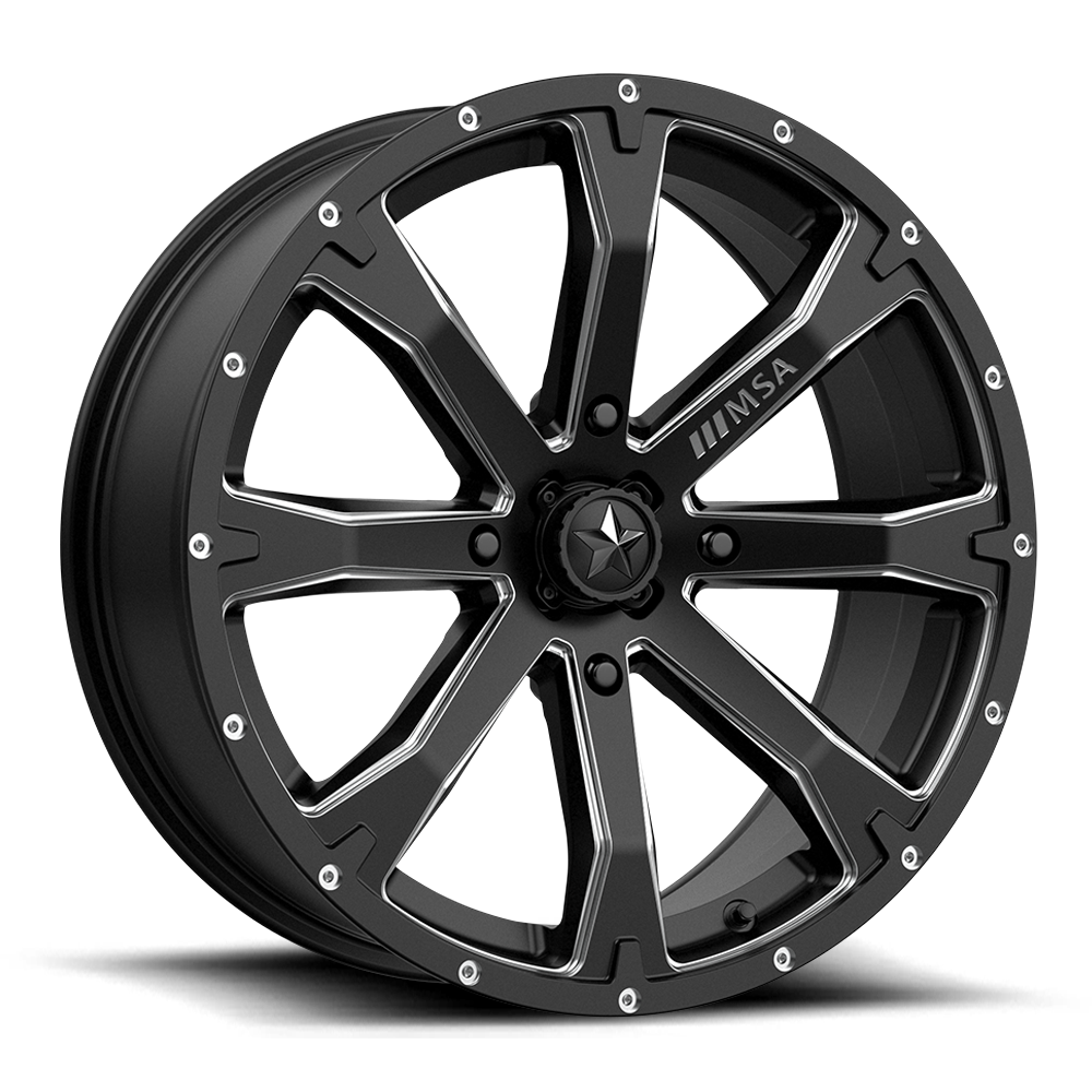 MSA Offroad Wheels BOUNTY UTV - SATIN BLACK MILLED