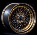 JNC045 Machined Bronze w/ Gold Rivets wheel
