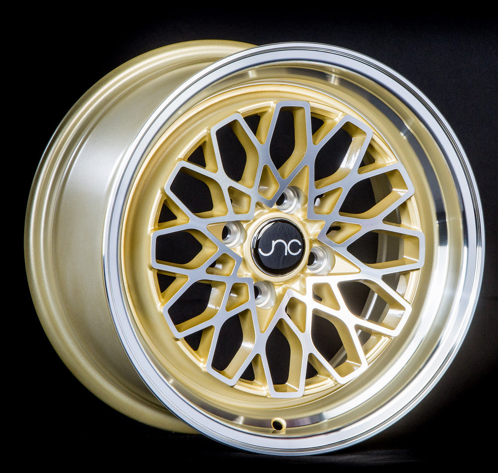 JNC040 Gold Machined wheel