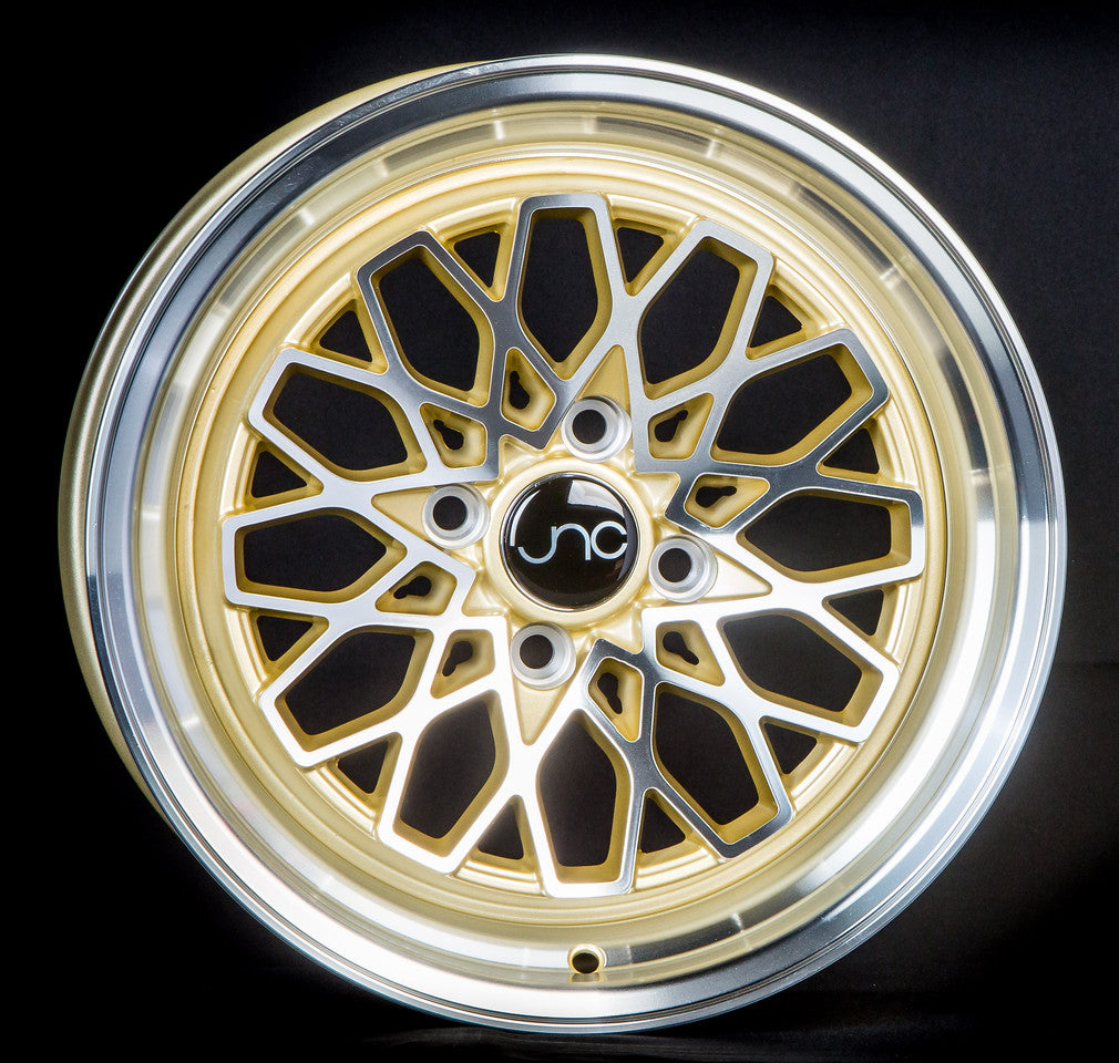 JNC040 Gold Machined wheel