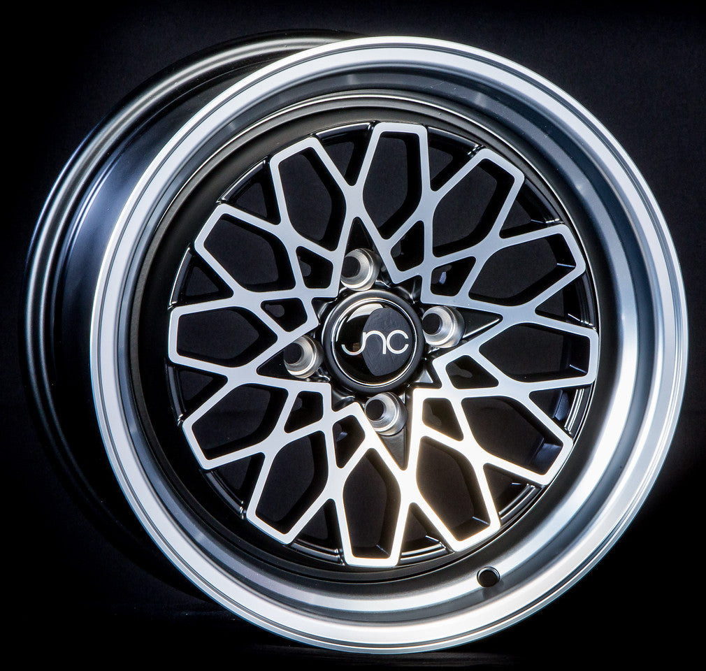 JNC040 Matte Black Machined Face wheel