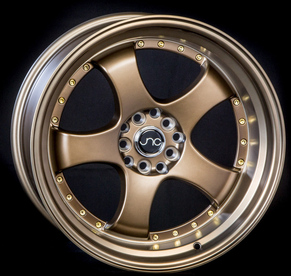 JNC017 Matte Bronze w/ Gold Rivets wheel