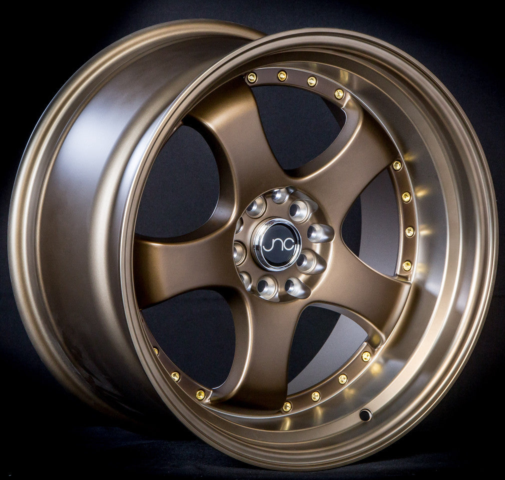 JNC017 Matte Bronze w/ Gold Rivets wheel